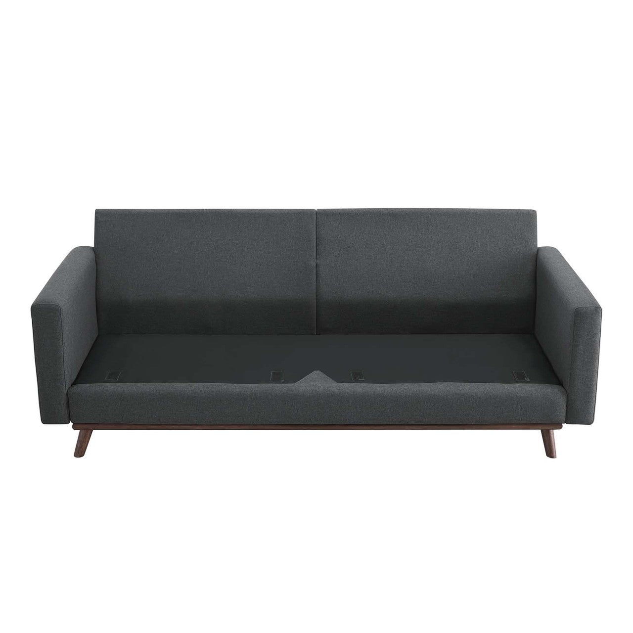 Prompt Upholstered Fabric Sofa, Fabric, Grey Gray 15034