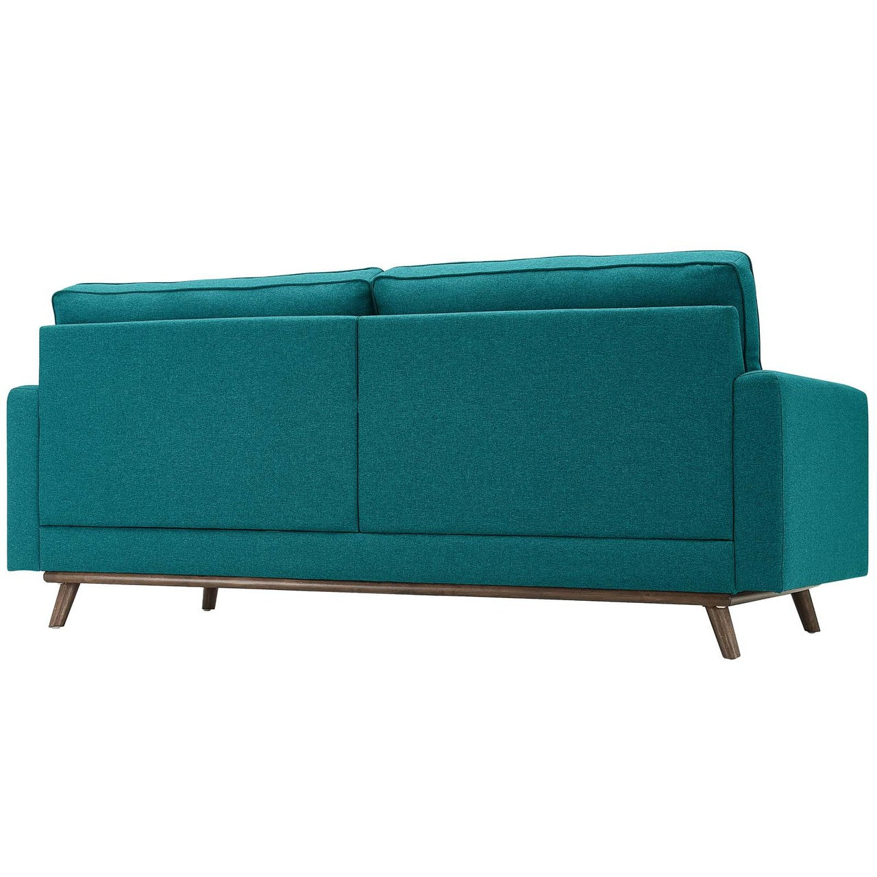 Prompt Upholstered Fabric Sofa, Fabric, Aqua Blue 15036