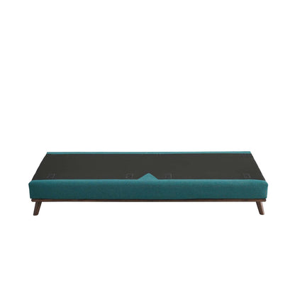 Prompt Upholstered Fabric Sofa, Fabric, Aqua Blue 15036