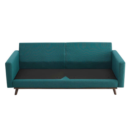 Prompt Upholstered Fabric Sofa, Fabric, Aqua Blue 15036