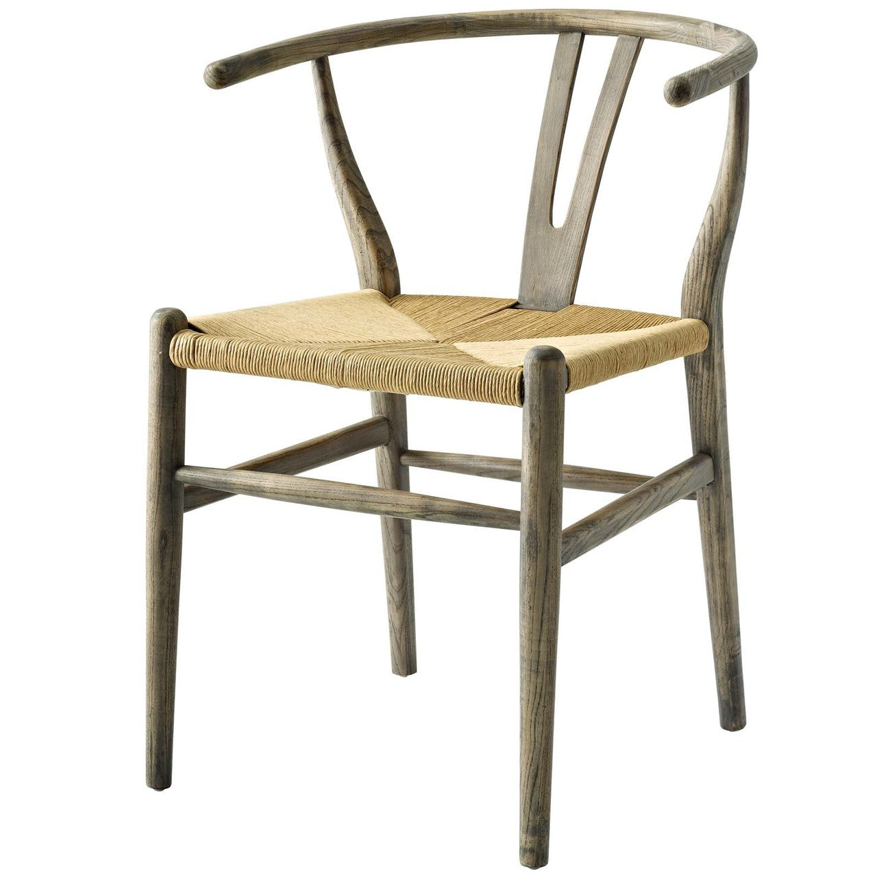 Amish Dining Wood Side Chair, Wood, Grey Gray 14077
