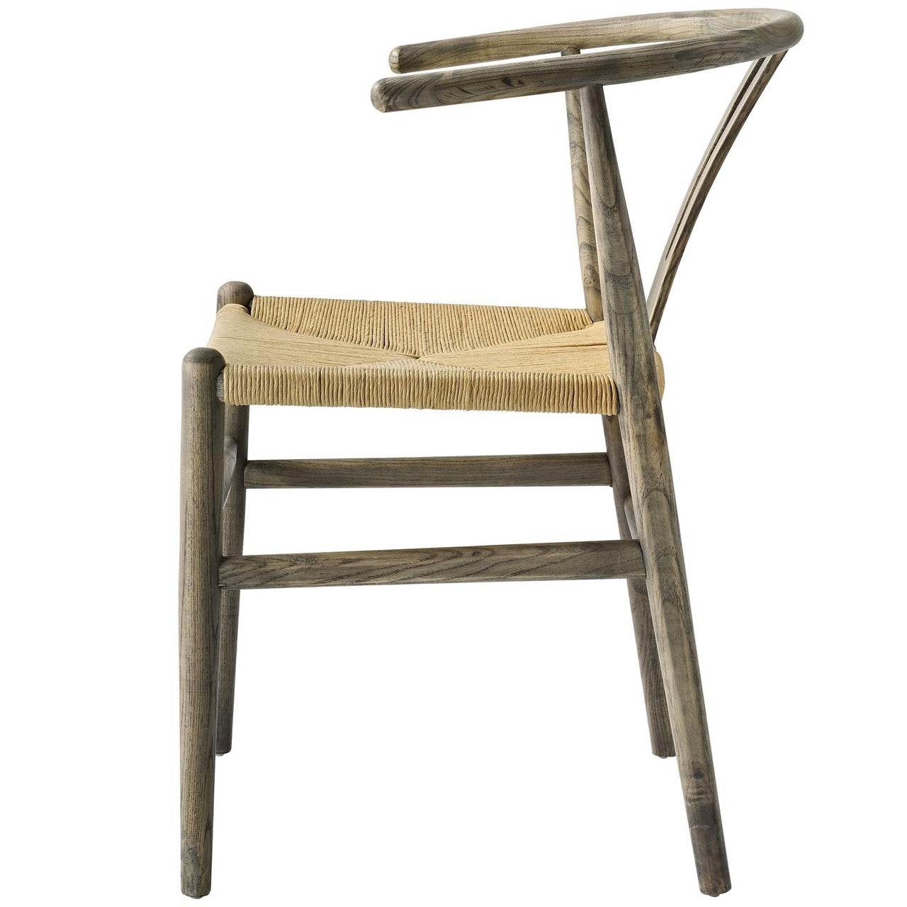 Amish Dining Wood Side Chair, Wood, Grey Gray 14077