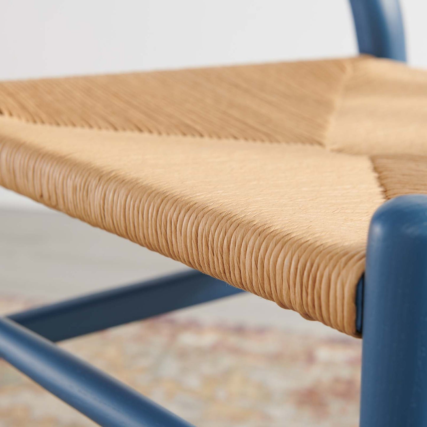 Amish Dining Wood Side Chair, Wood, Blue, 18148