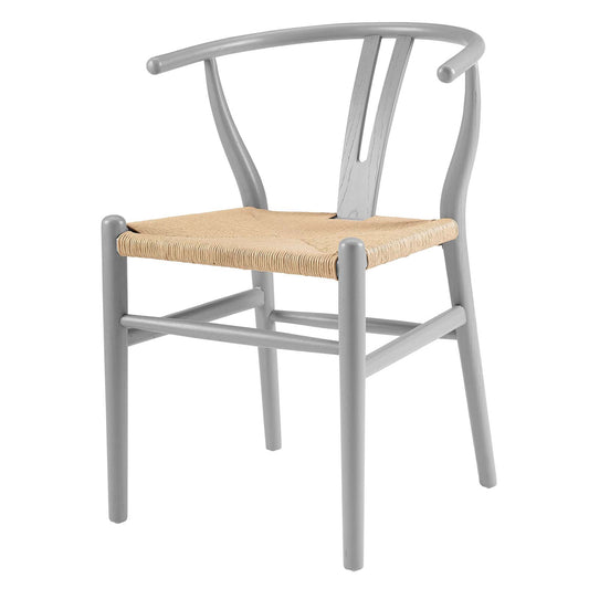 Amish Dining Wood Side Chair, Wood, Light Grey Gray, 18149