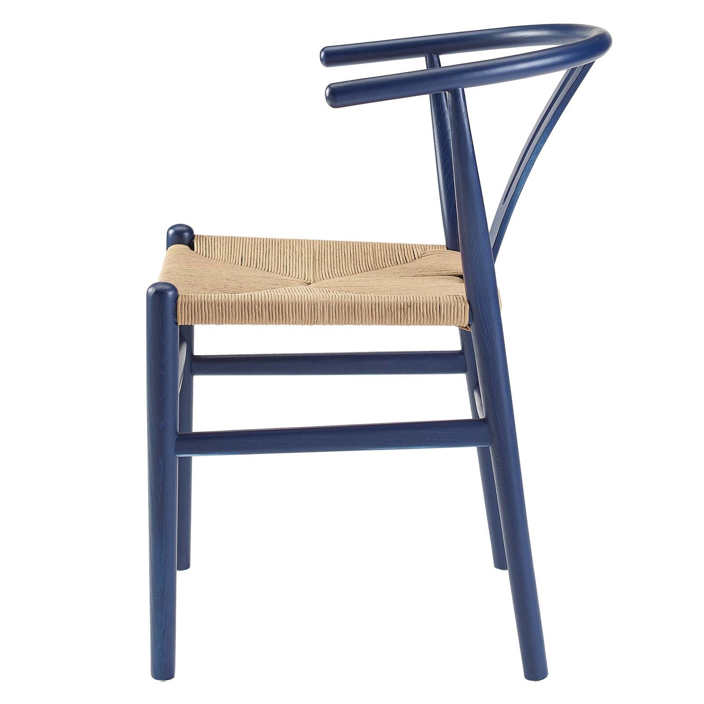 Amish Dining Wood Side Chair, Wood, Dark Blue, 18150