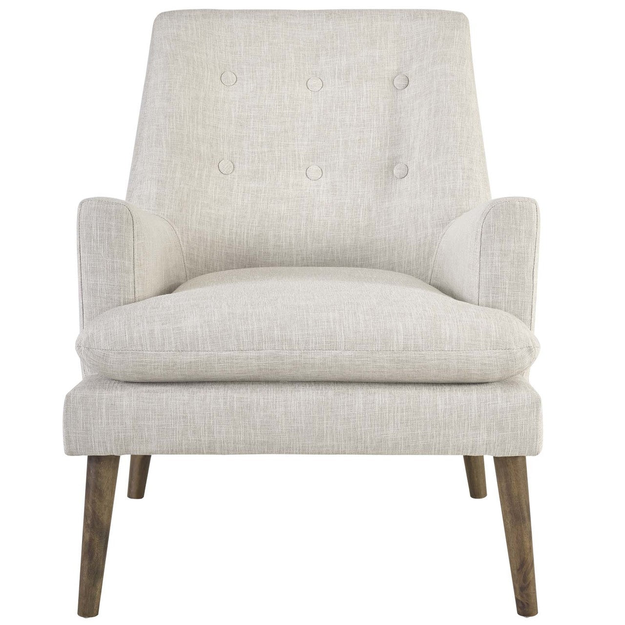 Leisure Upholstered Lounge Chair, Fabric, Beige 14079