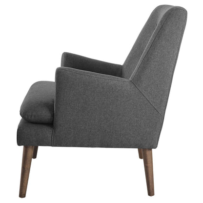 Leisure Upholstered Lounge Chair, Fabric, Grey Gray 14080