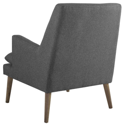 Leisure Upholstered Lounge Chair, Fabric, Grey Gray 14080