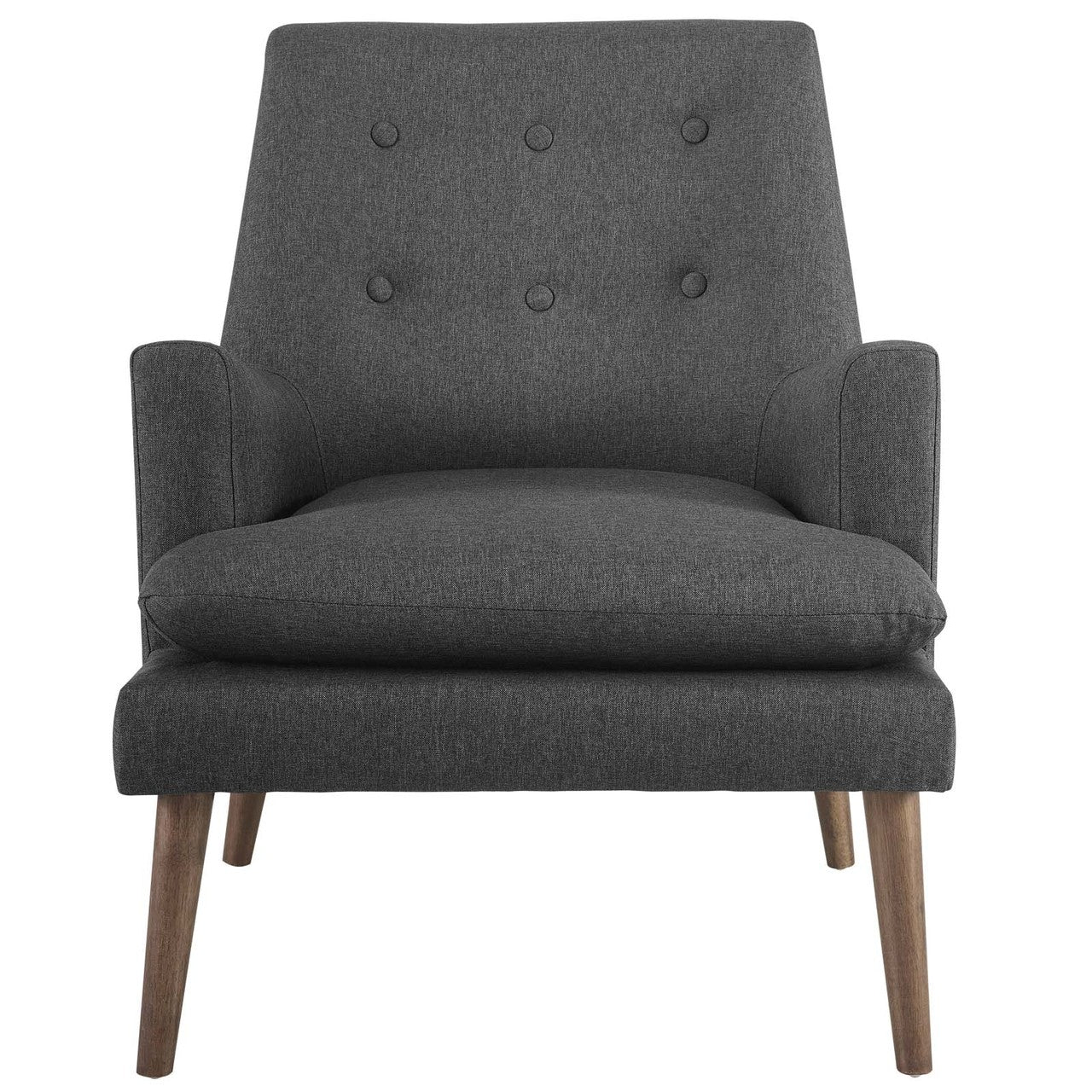 Leisure Upholstered Lounge Chair, Fabric, Grey Gray 14080