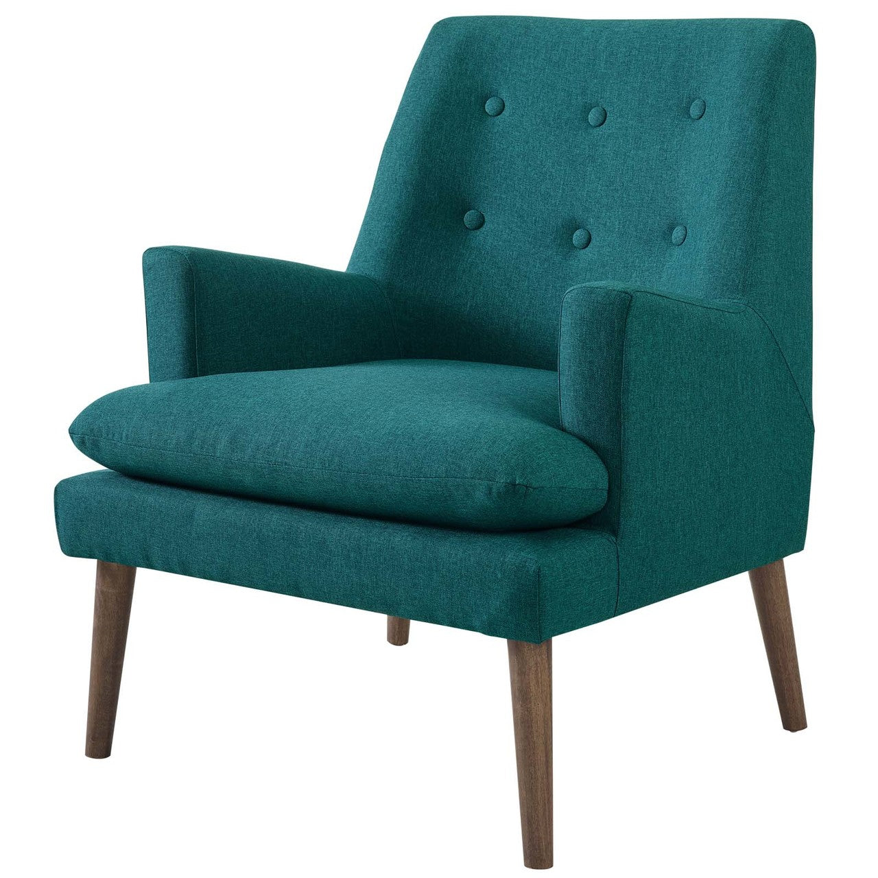 Leisure Upholstered Lounge Chair, Fabric, Aqua Blue 14081