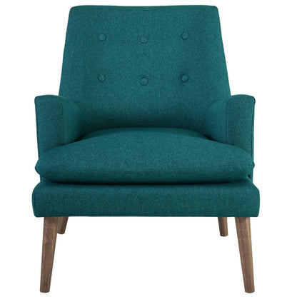 Leisure Upholstered Lounge Chair, Fabric, Aqua Blue 14081