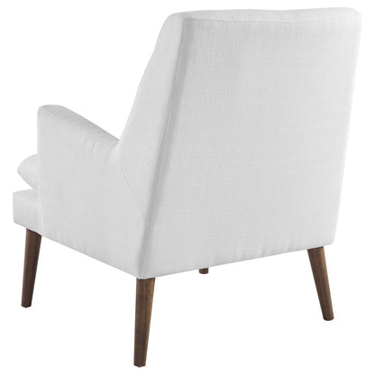 Leisure Upholstered Lounge Chair, Fabric, White 14082
