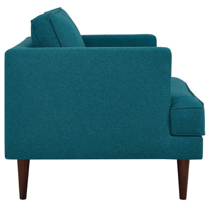 Agile Upholstered Fabric Armchair, Fabric, Aqua Blue 14088