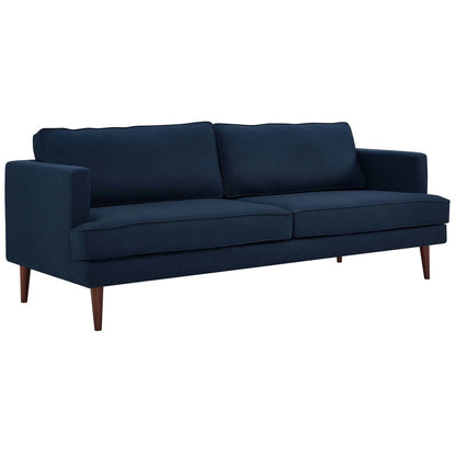 Agile Upholstered Fabric Sofa, Fabric, Blue 14094