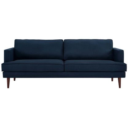 Agile Upholstered Fabric Sofa, Fabric, Blue 14094