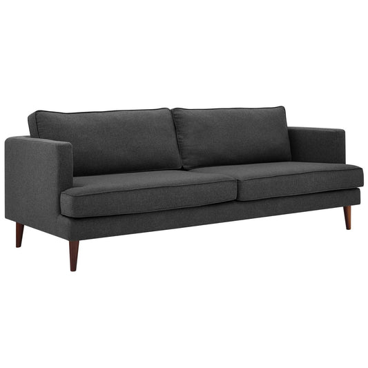 Agile Upholstered Fabric Sofa, Fabric, Grey Gray 14095