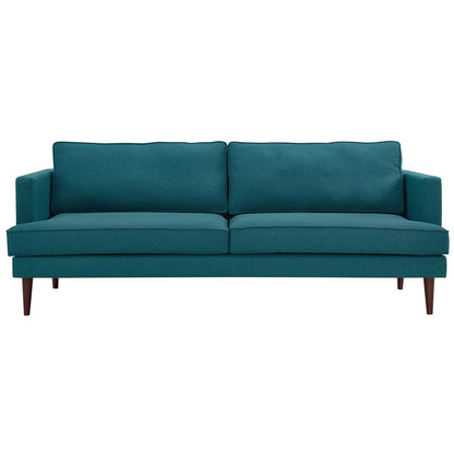 Agile Upholstered Fabric Sofa, Fabric, Aqua Blue 14096