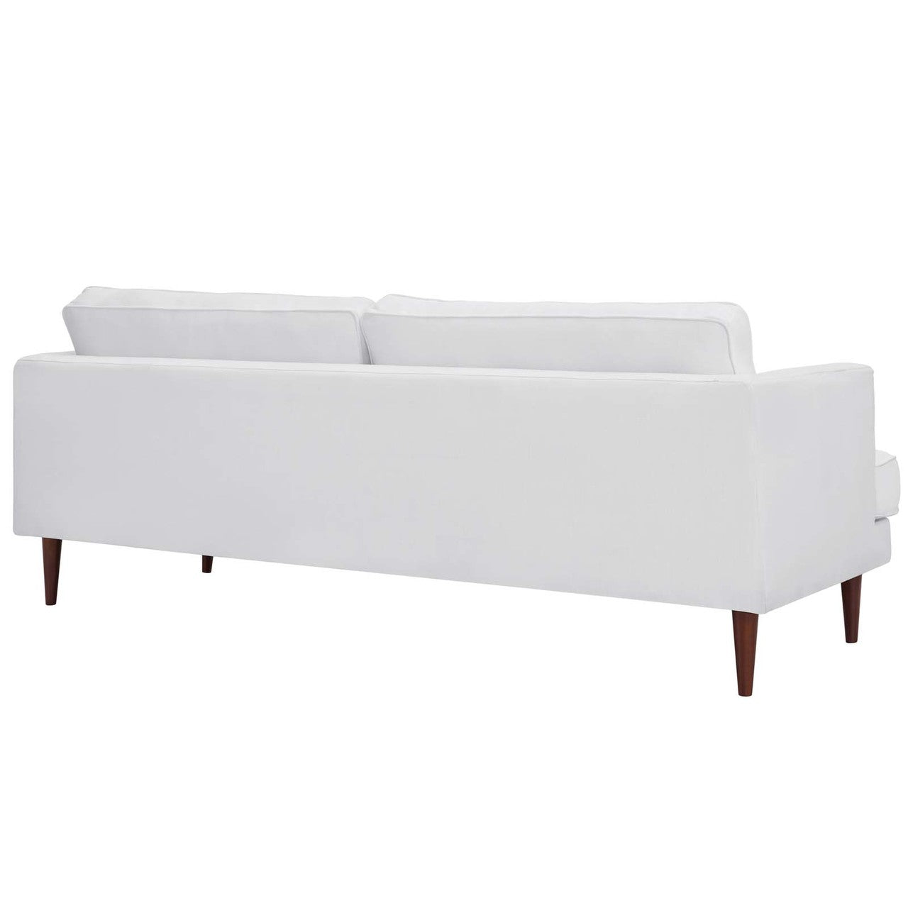 Agile Upholstered Fabric Sofa, Fabric, White 14097