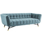 Adept Upholstered Velvet Sofa, Velvet Fabric, Blue 14105
