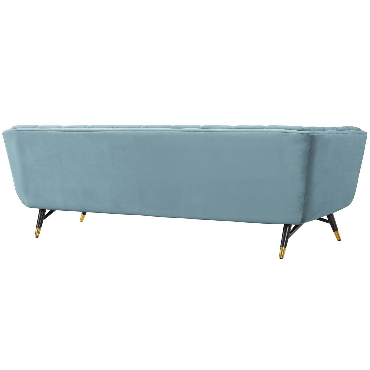 Adept Upholstered Velvet Sofa, Velvet Fabric, Blue 14105