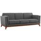 Chance Upholstered Fabric Sofa, Fabric, Grey Gray 14115