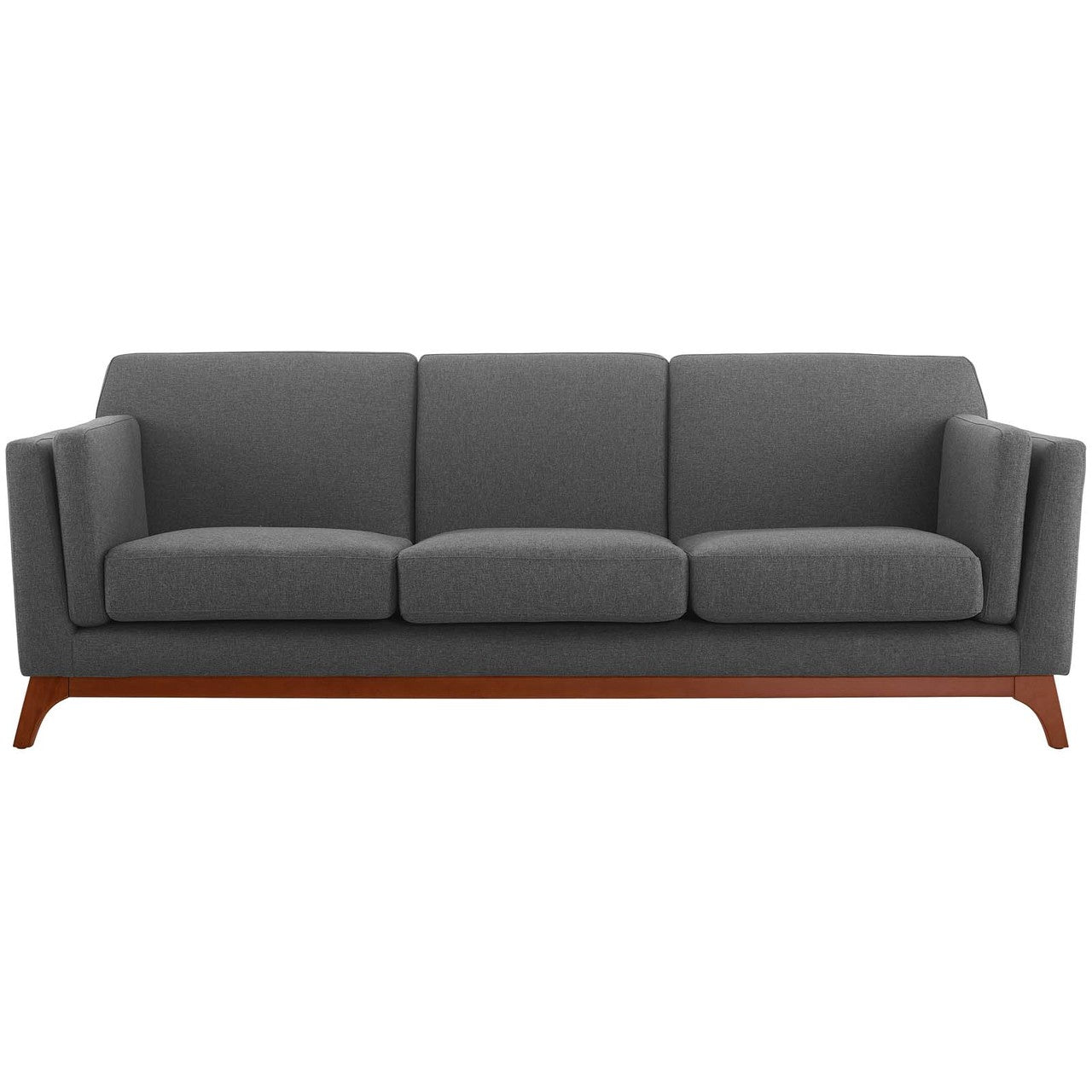 Chance Upholstered Fabric Sofa, Fabric, Grey Gray 14115