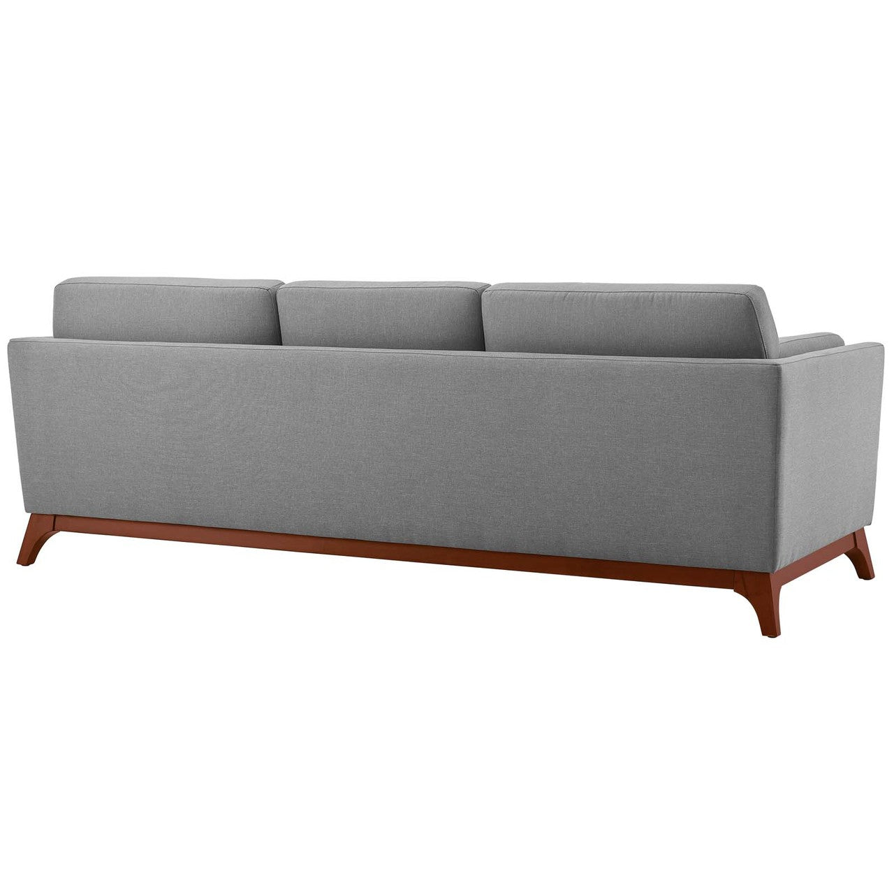 Chance Upholstered Fabric Sofa, Fabric, Light Grey Gray 14116
