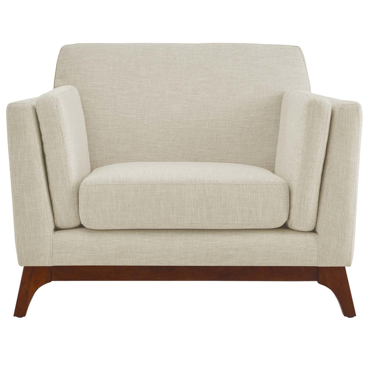 Chance Upholstered Fabric Armchair, Fabric, Beige 14119