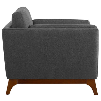 Chance Upholstered Fabric Armchair, Fabric, Grey Gray 14120