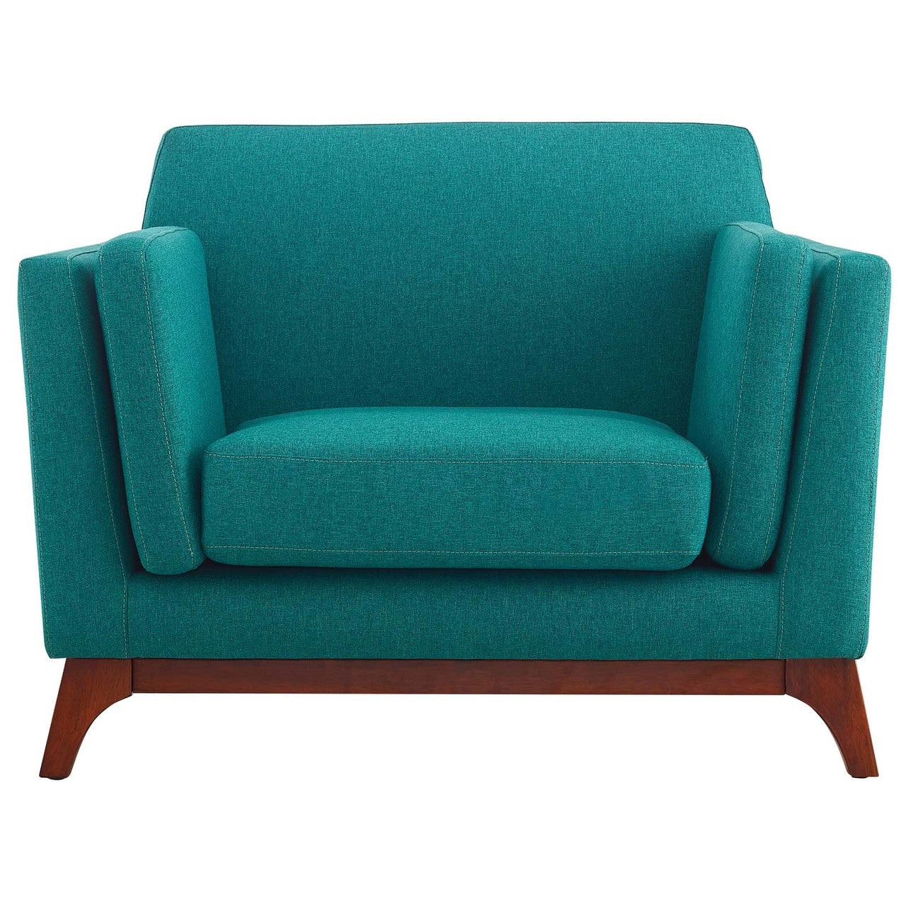 Chance Upholstered Fabric Armchair, Fabric, Aqua Blue 14122
