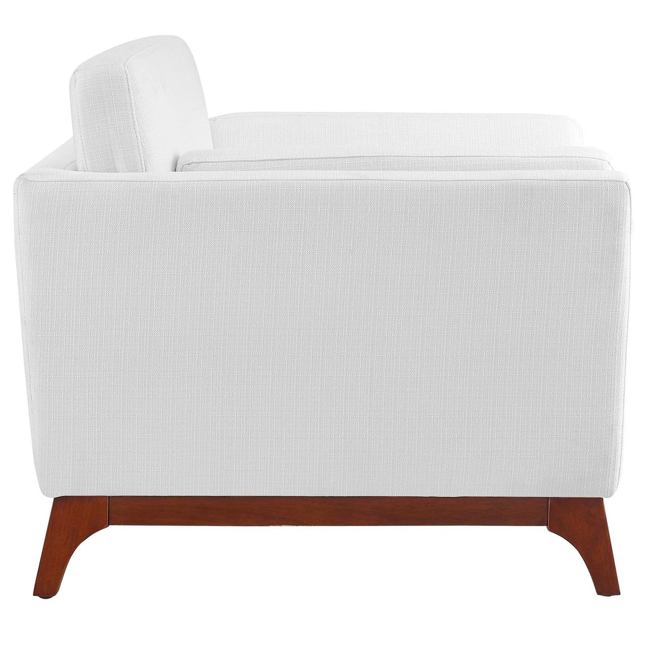 Chance Upholstered Fabric Armchair, Fabric, White 14123