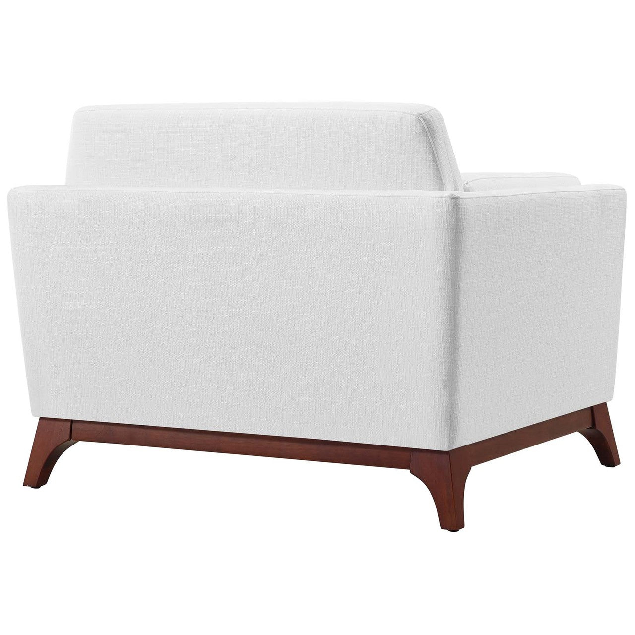 Chance Upholstered Fabric Armchair, Fabric, White 14123