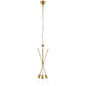 Strive Brass Pendant Chandelier, Brass Metal Steel, Gold 14148