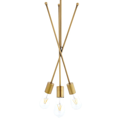 Strive Brass Pendant Chandelier, Brass Metal Steel, Gold 14148