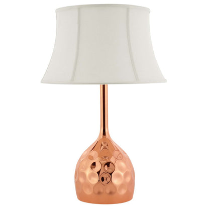 Dimple Rose Gold Table Lamp, Metal Steel, Gold Rose 15686