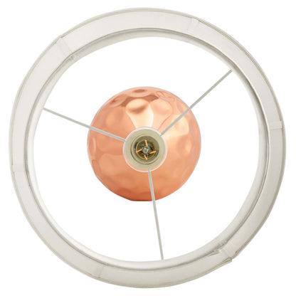 Dimple Rose Gold Table Lamp, Metal Steel, Gold Rose 15686