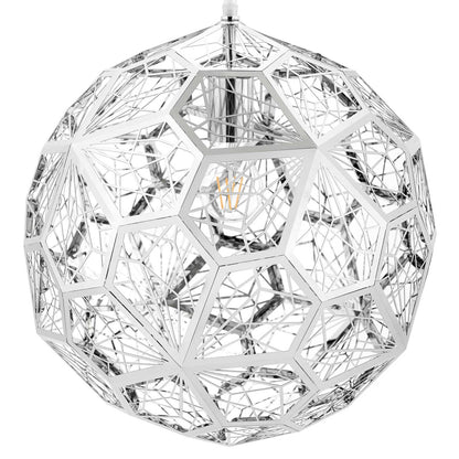 Shine Pendant Chandelier, Metal Steel, Silver 14150