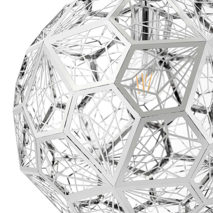 Shine Pendant Chandelier, Metal Steel, Silver 14150
