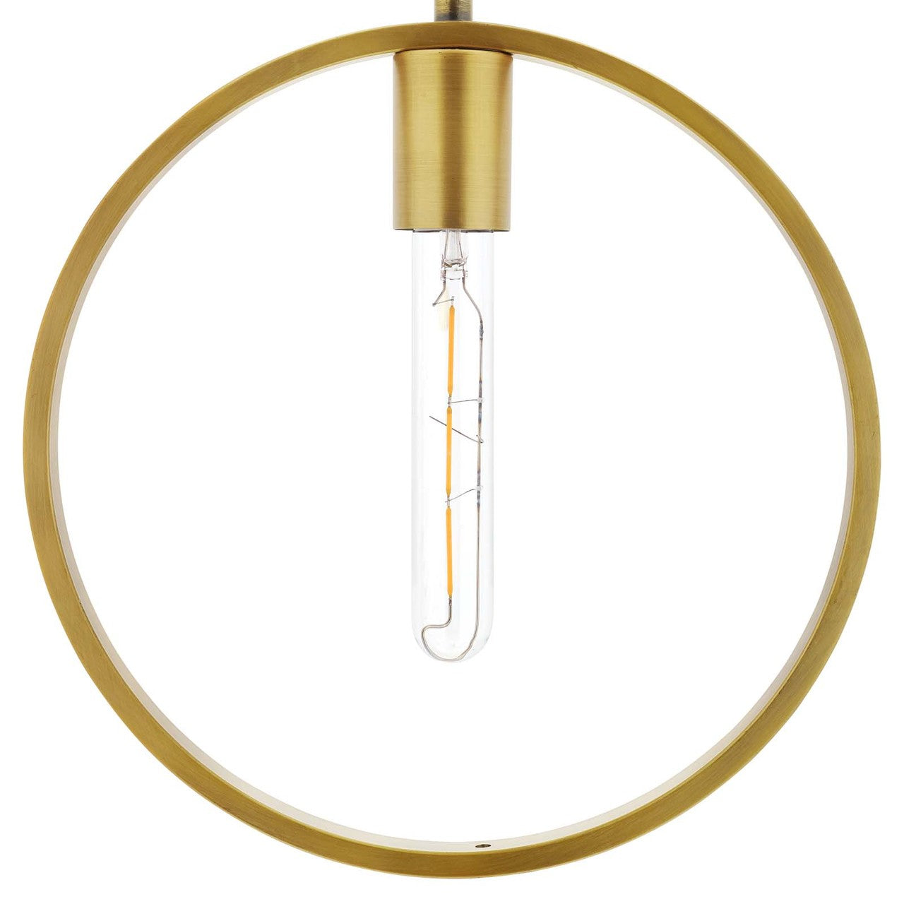 Orbit Brass Ceiling Pendant Light, Brass Metal Steel Steel, Gold 14151