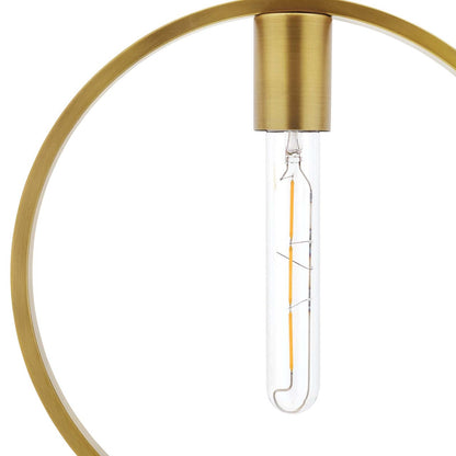 Orbit Brass Ceiling Pendant Light, Brass Metal Steel Steel, Gold 14151