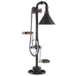 Pedal Steel Table Lamp, Metal Steel Steel, Distessed Black 14152