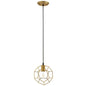 Pique Rose Gold Metal Ceiling Fixture, Metal Steel Steel, Gold 15042