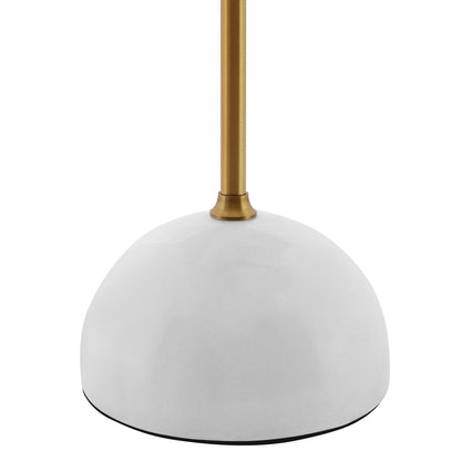Convey Bronze and White Marble Table Lamp, Metal Steel, Gold 15044