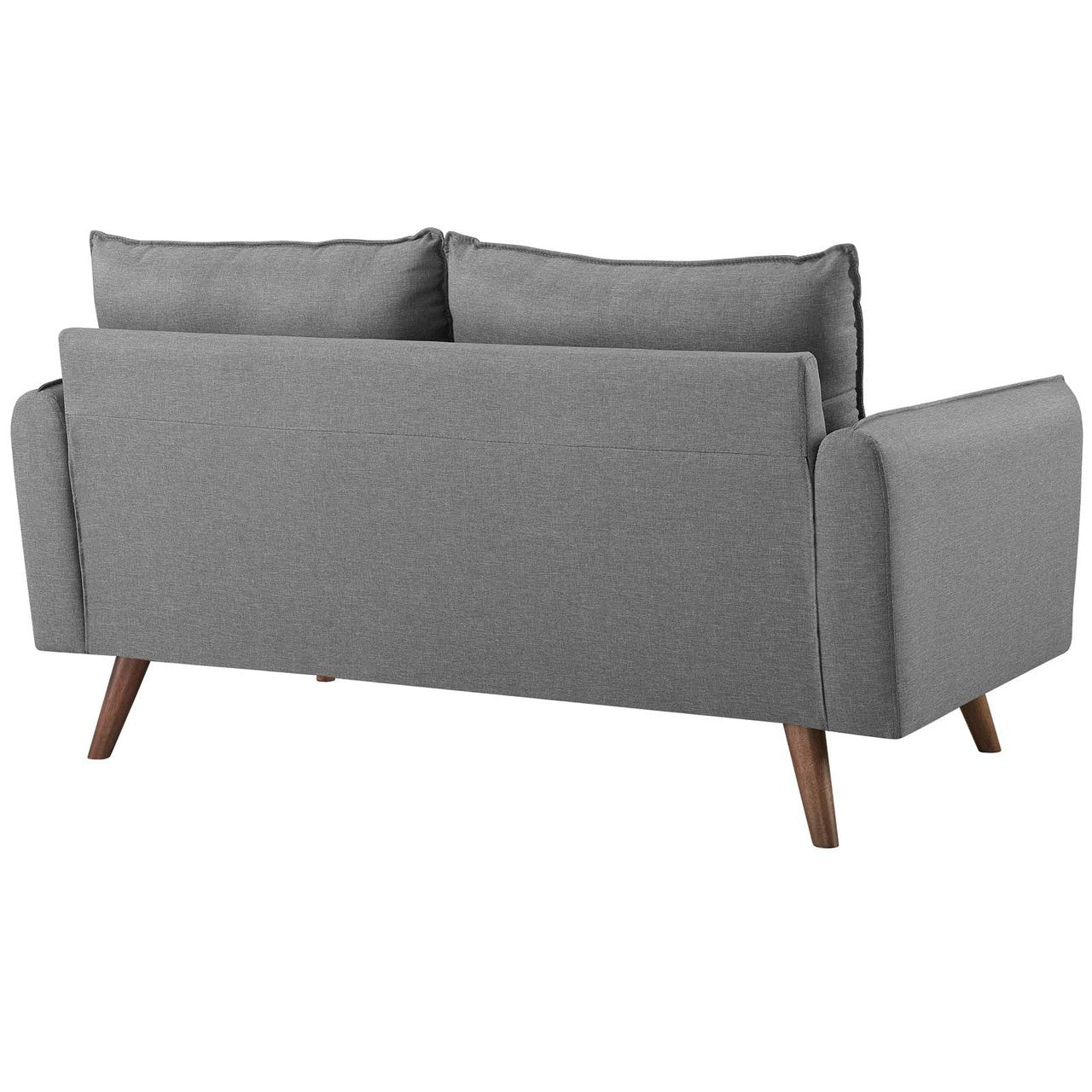 Revive Upholstered Fabric Loveseat, Fabric, Light Grey Gray 14339