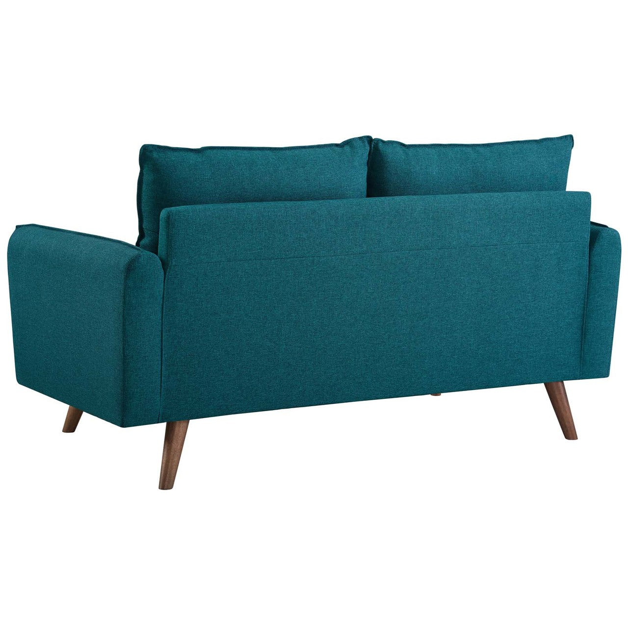 Revive Upholstered Fabric Loveseat, Fabric, Aqua Blue 14159