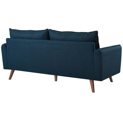 Revive Upholstered Fabric Sofa, Fabric, Navy Blue 14161