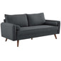 Revive Upholstered Fabric Sofa, Fabric, Grey Gray 14163
