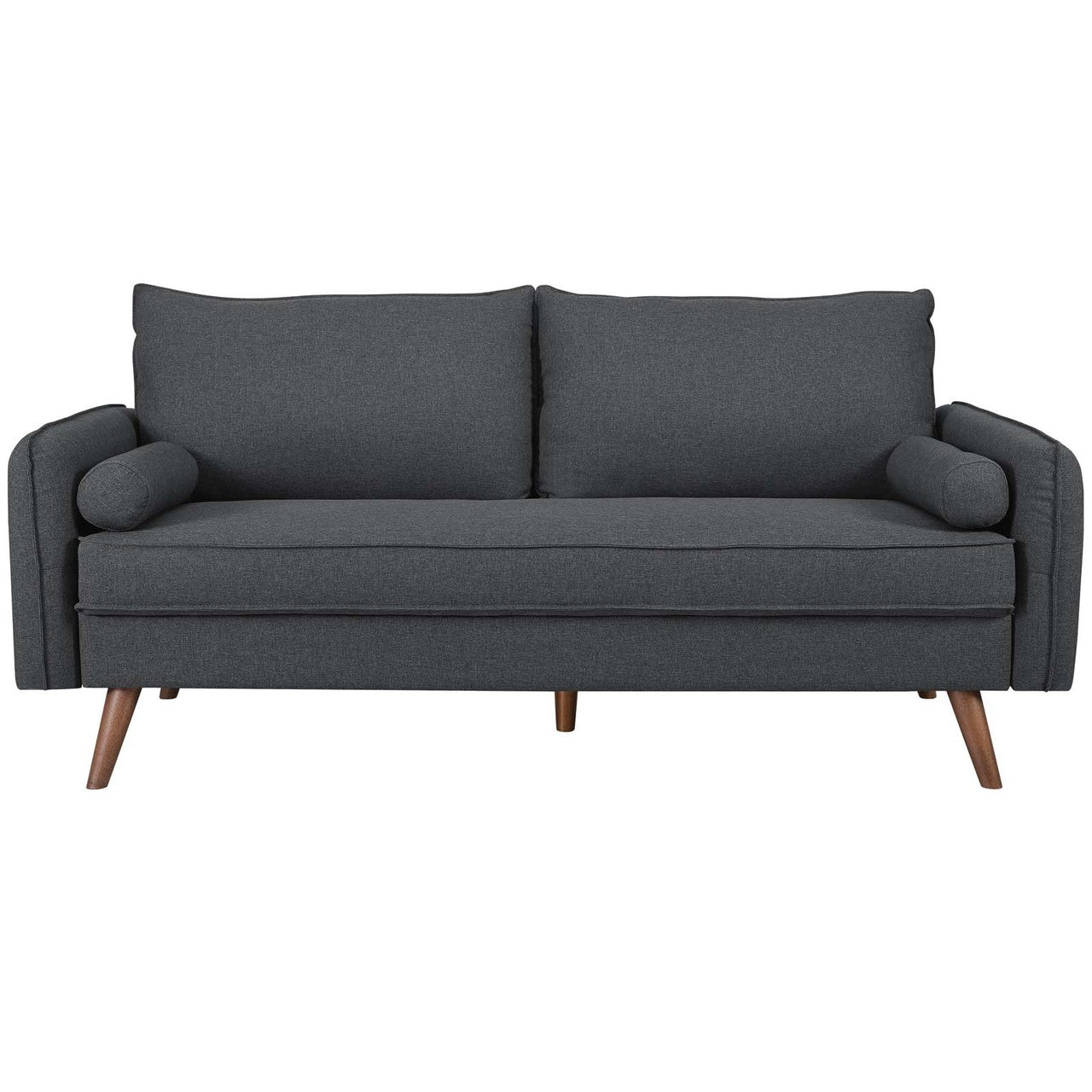 Revive Upholstered Fabric Sofa, Fabric, Grey Gray 14163