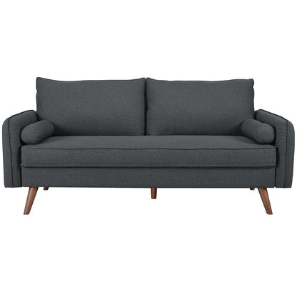 Revive Upholstered Fabric Sofa, Fabric, Grey Gray 14163