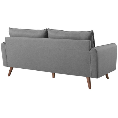 Revive Upholstered Fabric Sofa, Fabric, Light Grey Gray 14164